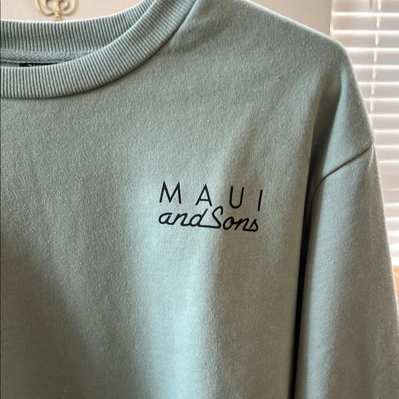 Maui and Sons Men's Green Sweater - Picture 2 of 4